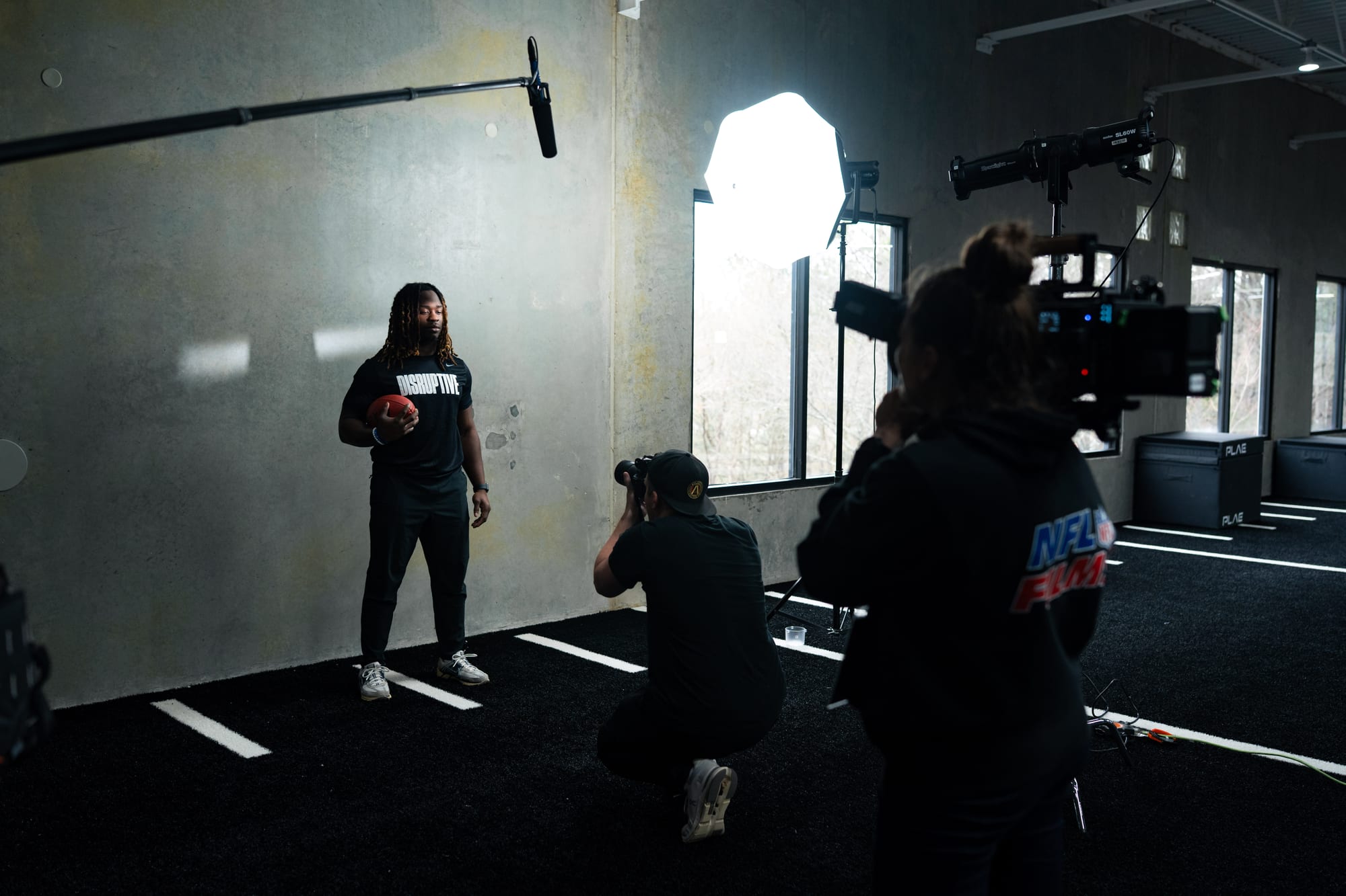 Behind the scenes athlete shoot