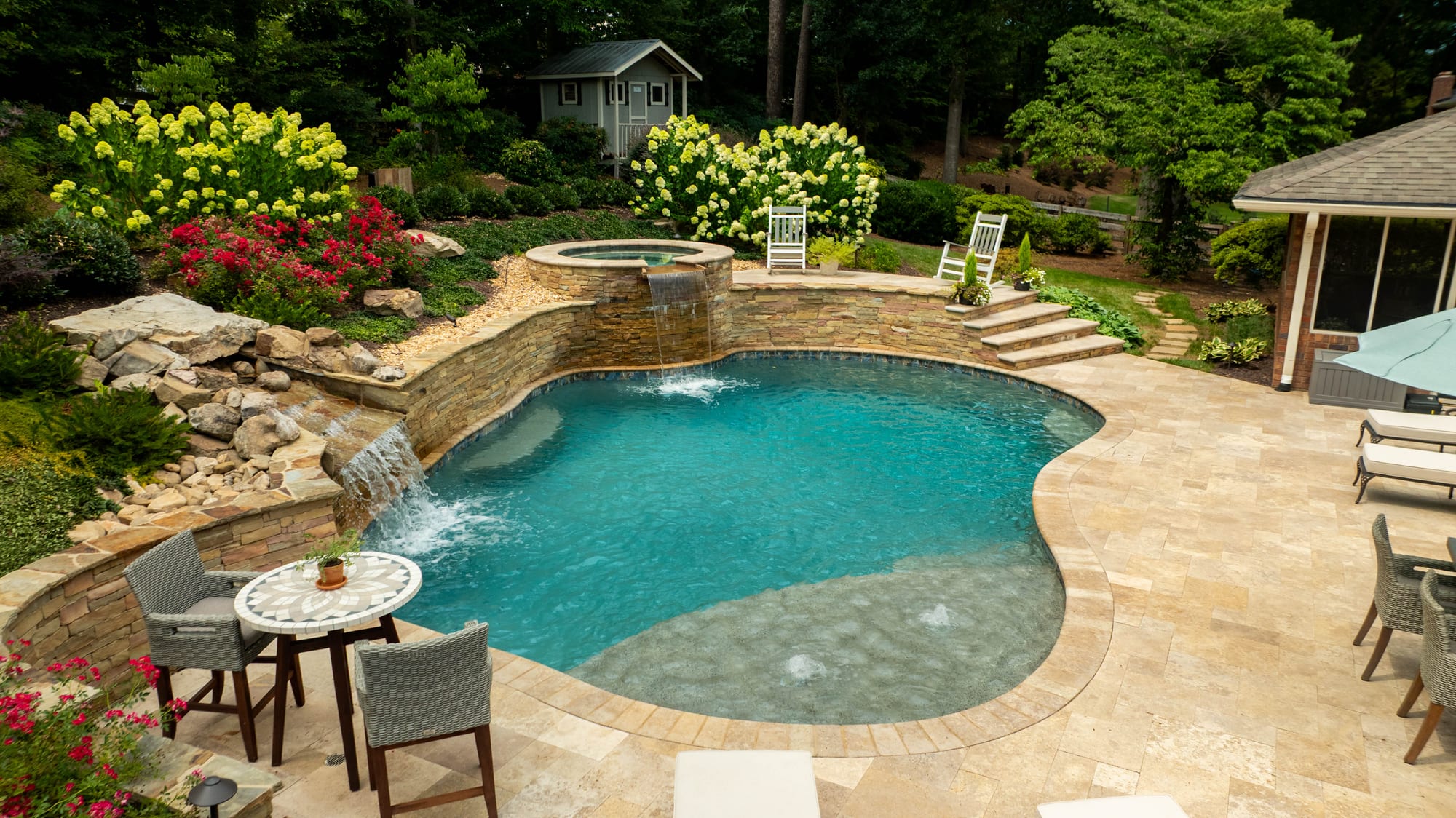 Aerial residential pool