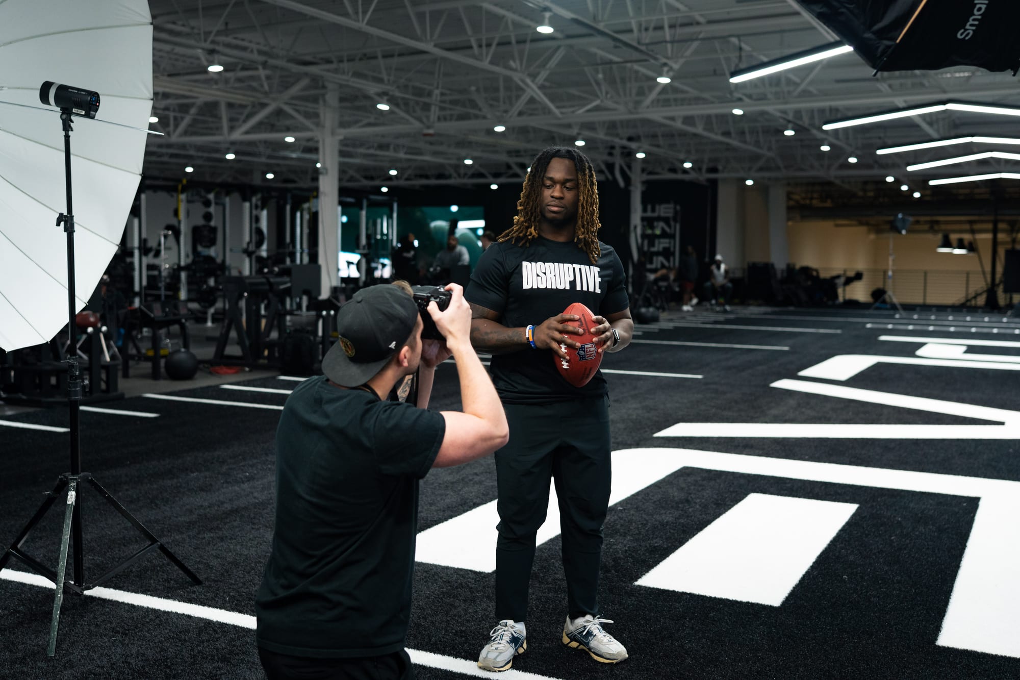 Pro athlete brand photoshoot