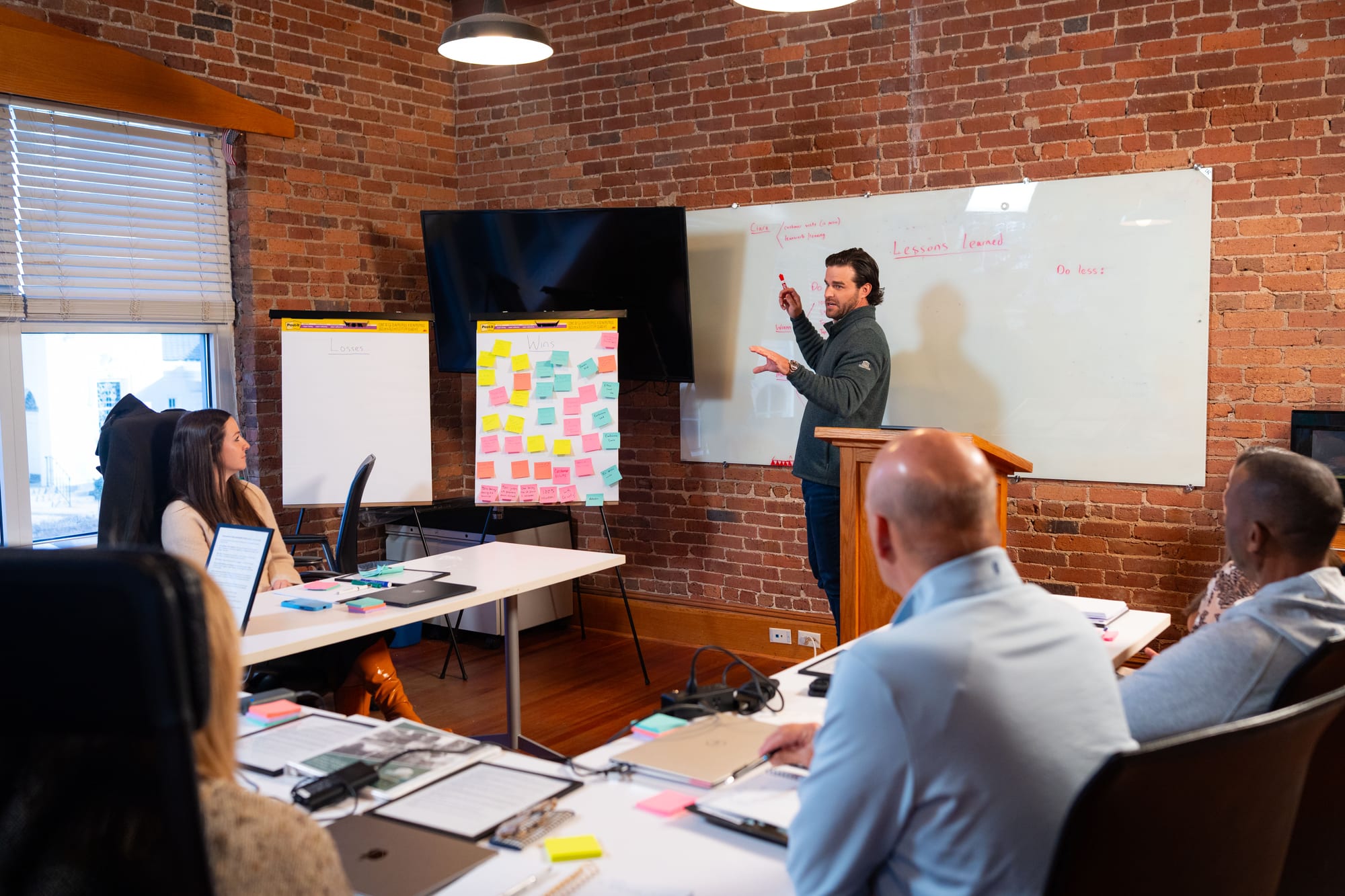 Corporate strategy meeting