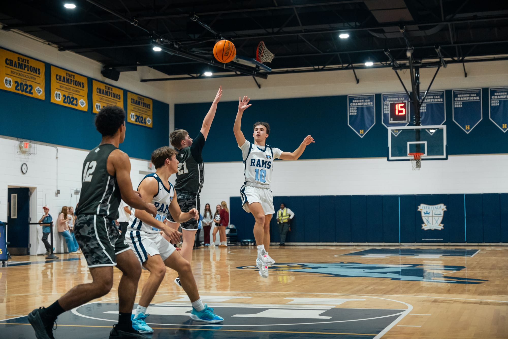 High school basketball game