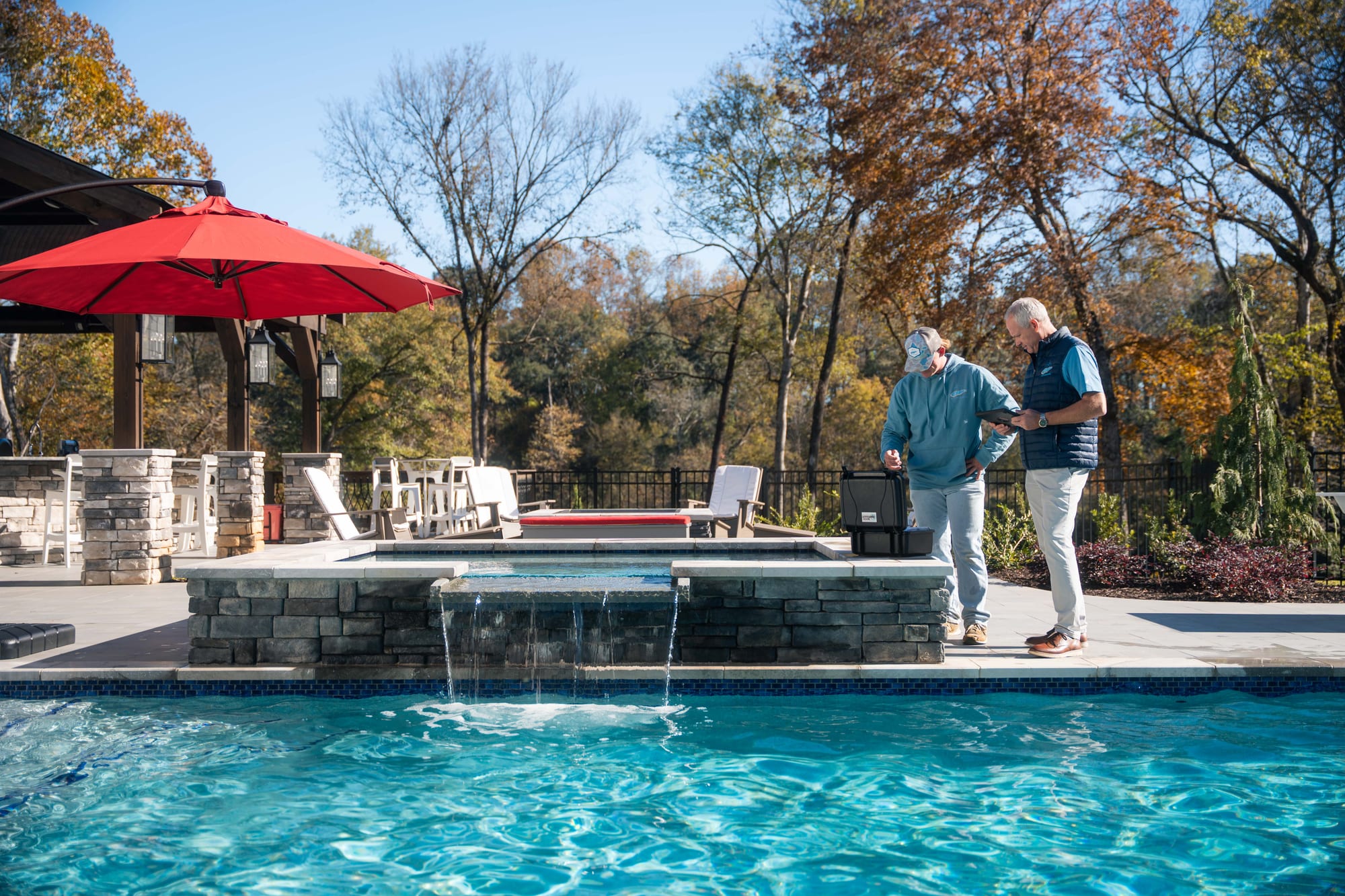 Pool service consultation