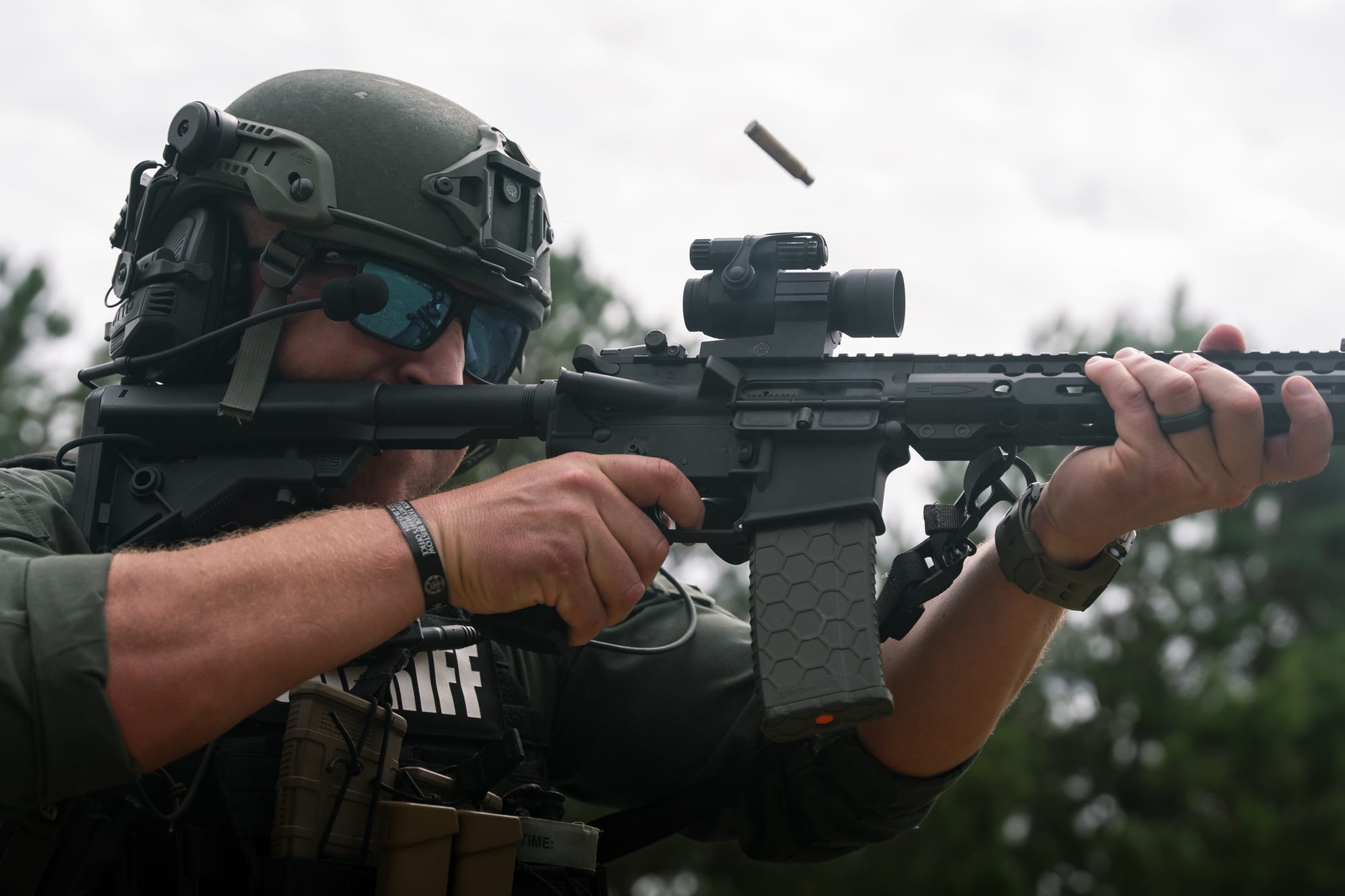 Sheriff deputy on the range