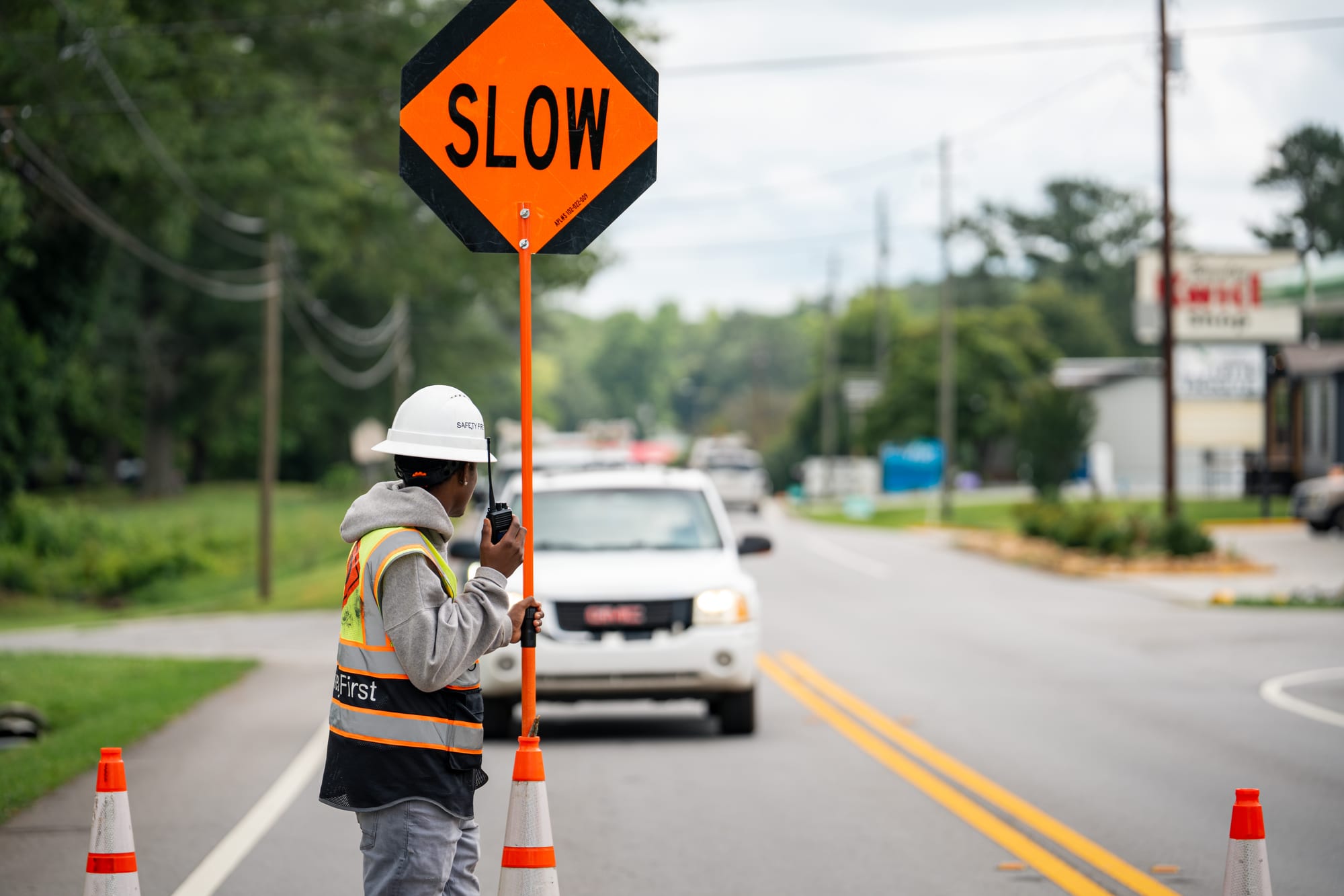 Traffic control flagger