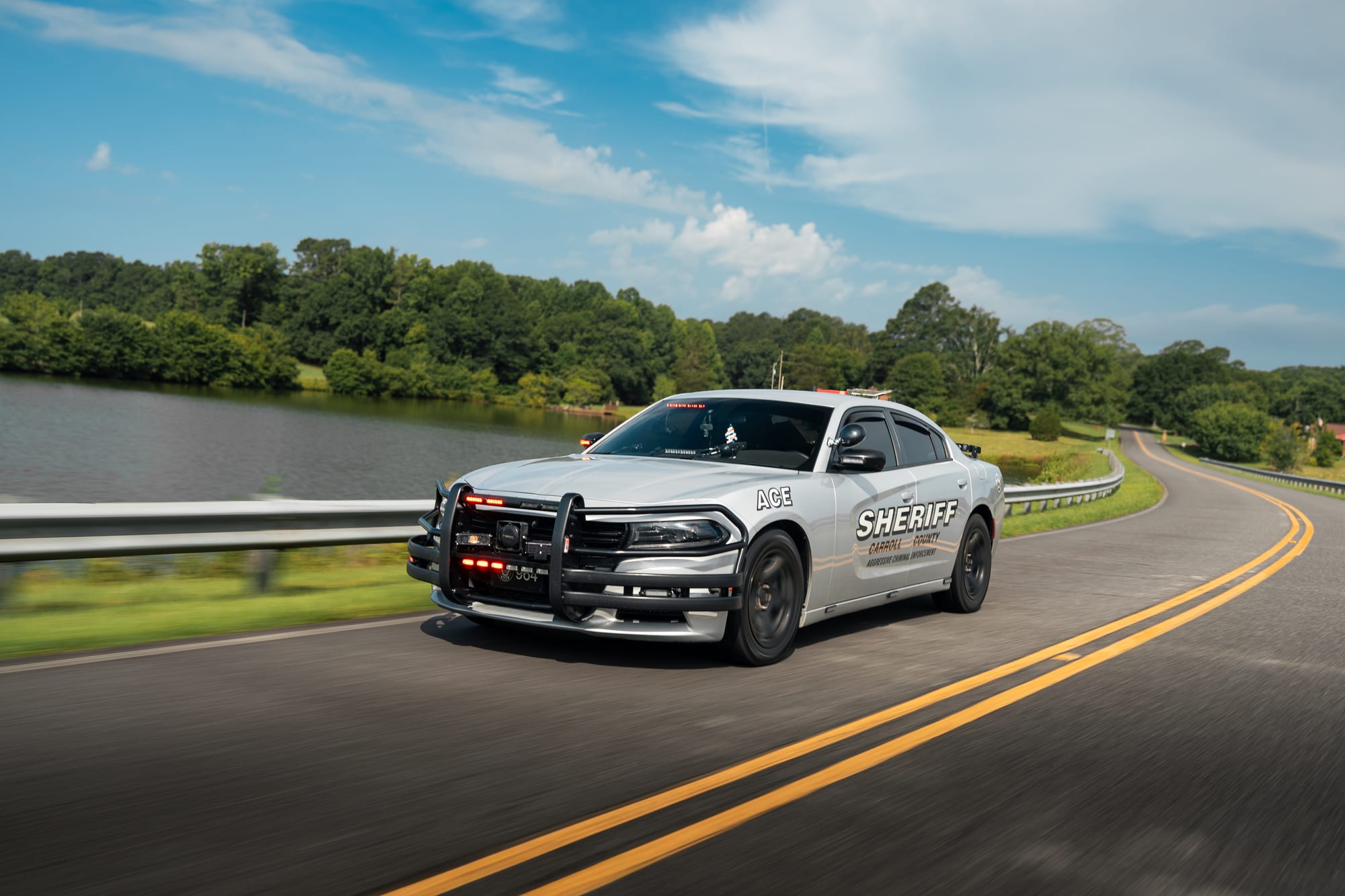 Sheriff patrol car on the road